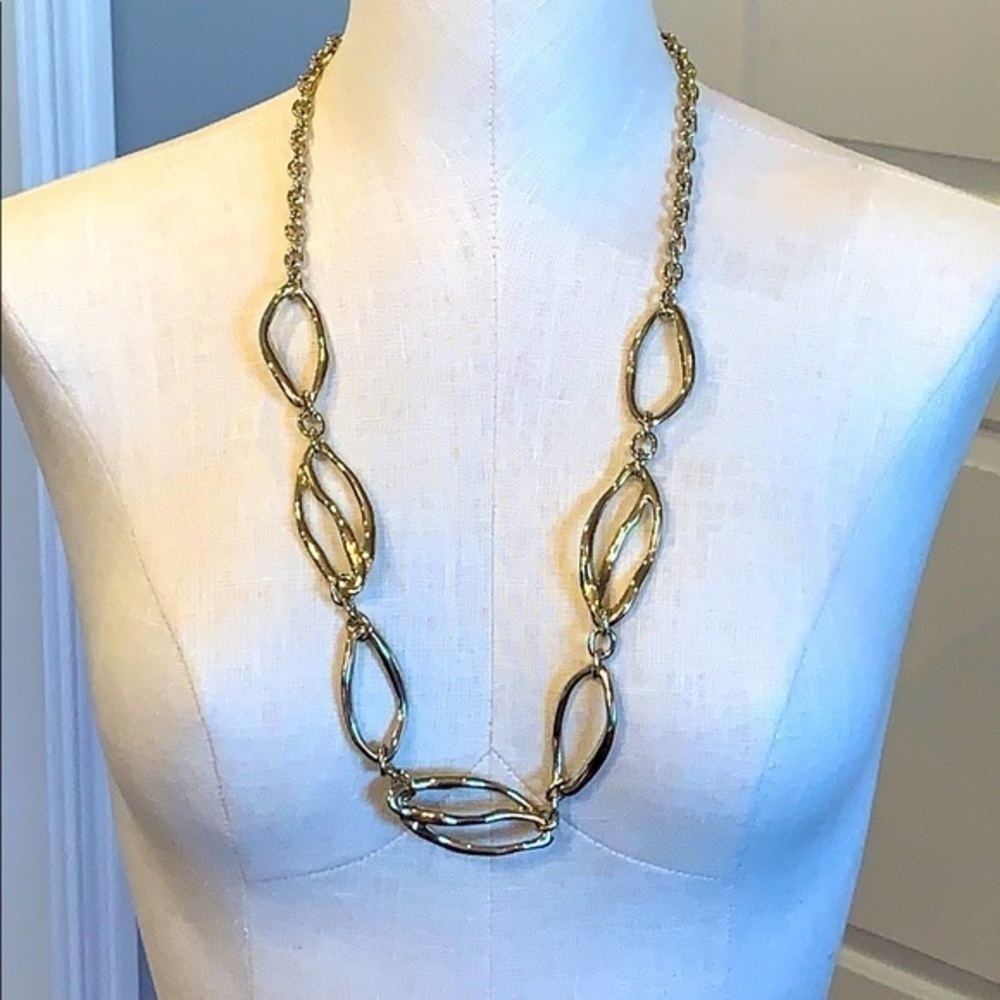 Dana Buchman long classic gold tone statement